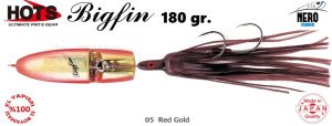 Hots Bigfin Inchiku 180gr.	05  Red Gold