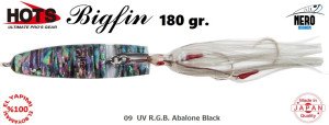 Hots Bigfin Inchiku 180gr.	09  UV R.G.B. Abalone Black