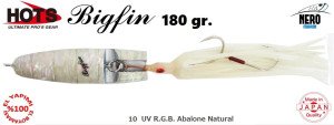 Hots Bigfin Inchiku 180gr.	10  UV R.G.B. Abalone Natural