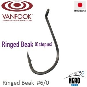 Vanfook Tek İğne Ringed Beak NS Black #6/0 (3 pcs./pack)
