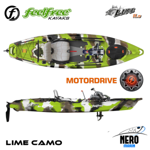 Feelfree Lure 11.5 Overdrive+Motordrive Pedallı ve Elektrik Motorlu Lime Camo