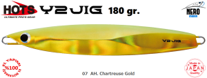 Hots Y2 Jig 180gr. 07  AH. Chartreuse Gold