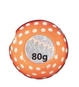 MC TM-Head Slider Tai Rubber Jig 80g #50 Orange Red Dot Glow