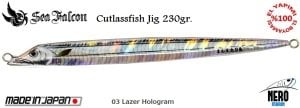 Sea Falcon Cutlass Fish Jig 230gr. 03 Lazer Holo