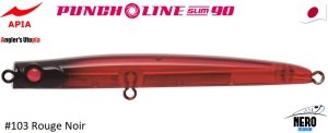 Apia Punchline Slim 90 12g #103 Rouge Noir