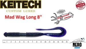 Keitech Mad Wag Long 8'' #307 Junebug