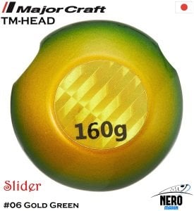 MC TM-Head Slider Tai Rubber Jig 160g #06 Gold Green