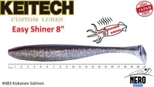 Keitech Easy Shiner 8'' #483 Kokanee Salmon