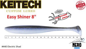 Keitech Easy Shiner 8'' #440 Electric Shad