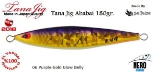 Ababai Jig 180gr. 06 Purple Gold Glow Belly