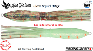 Slow Squid 90 Gr.	03	Glowing Real Squid