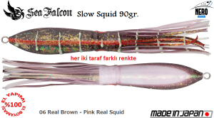 Slow Squid 90 Gr.	06	Real Brown Pink Squid