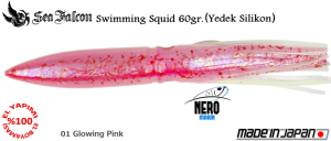 Swimming Squid 60 Gr. Yedek Kılıf	01	Glowing Pink