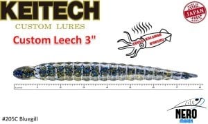Keitech Leech 3'' #205C Bluegill