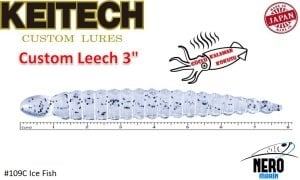 Keitech Leech 3'' #109C Ice Fish