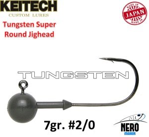 Keitech Tunsten Super Round Jig Head 7.0gr. #2/0