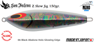 Z Slow Jig 150 Gr.	06	Black Abalone Holo Glowing Edge