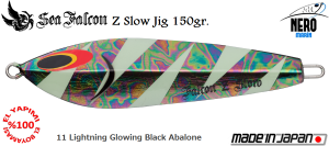 Z Slow Jig 150 Gr.	11	Lightning Glowing Black Abalone