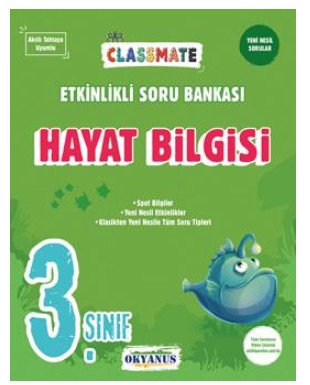 3.Sınıf Classmate Hayat Bilgisi Etkinlikli Soru Bankası Okyanus Yayınları