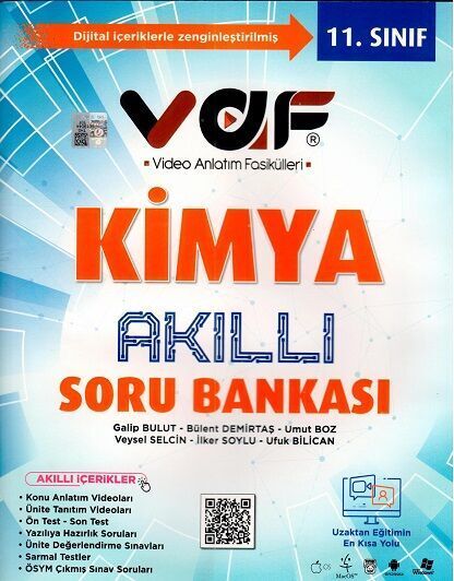 Vaf Yayınları 11. Sınıf Kimya Akıllı Soru Bankası