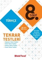 8.Sınıf Türkçe Tekrar Testleri Tudem Yayınları