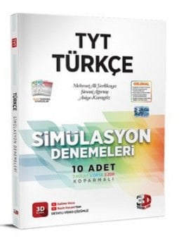 2023 TYT Türkçe Tamamı Video Çözümlü Simülasyon Denemeleri 3D Yayınları