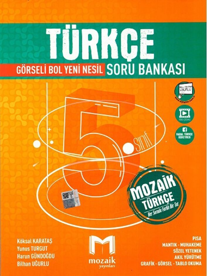 Mozaik Yayınları 5. Sınıf Türkçe Soru Bankası