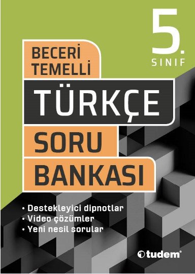 5.Sınıf Türkçe Beceri Temelli Soru Bankası Tudem Yayınları