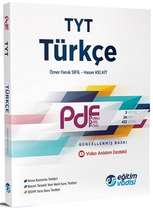 TYT Türkçe Güncel PDF Planlı Ders Föyü Eğitim Vadisi