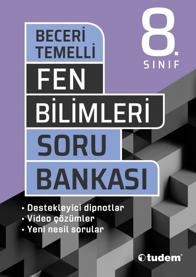 8.Sınıf Fen Bilimleri Beceri Temelli Soru Bankası Tudem Yayınları