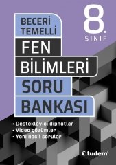 8.Sınıf Fen Bilimleri Beceri Temelli Soru Bankası Tudem Yayınları