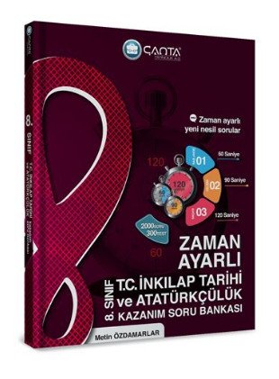 8.Sınıf T.C. İnkılap Tarihi ve Atatürkçülük Zaman Ayarlı Kazanım Soru Bankası Çanta Yayınları