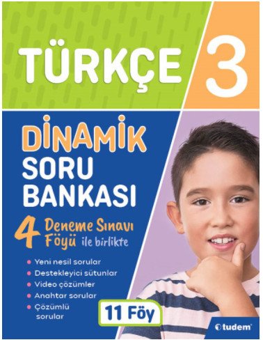 3.Sınıf Türkçe Dinamik Soru Bankası Tudem Yayınları