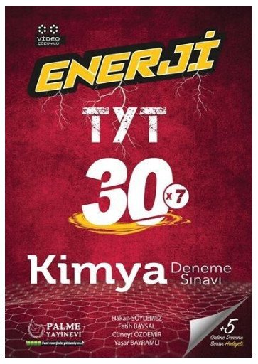 TYT Kimya Enerji 30 Deneme Sınavı Palme Yayınları