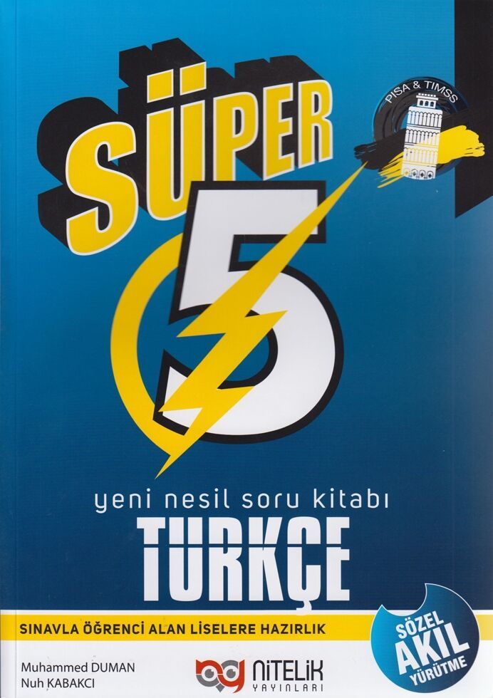 Nitelik Yayınları 5. Sınıf Türkçe Süper Yeni Nesil Soru Kitabı
