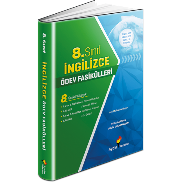 8. Sınıf İngilizce Ödev Fasikülleri Aydın Yayınları