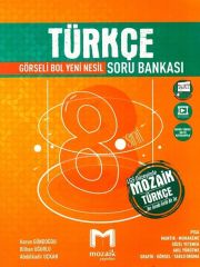 8.Sınıf Türkçe Çözümlü Soru Bankası Mozaik Yayınları