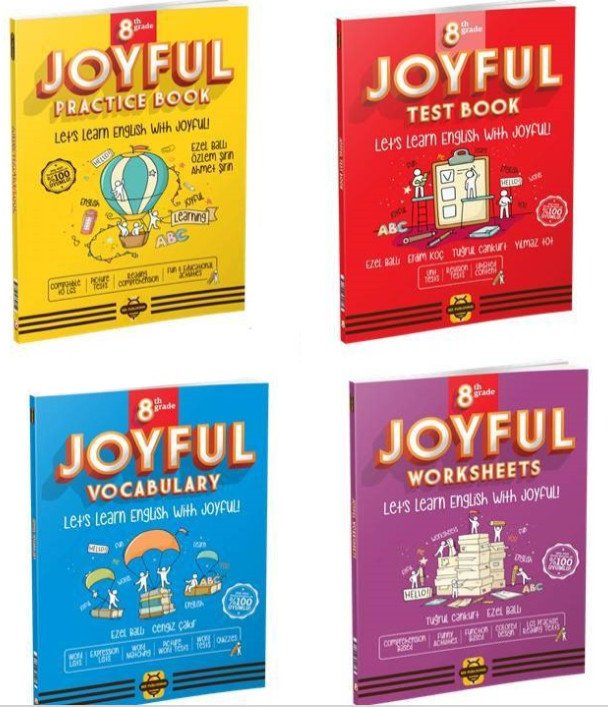 8.Sınıf İngilizce JOYFUL 4 Lü Set Bee Publishing	