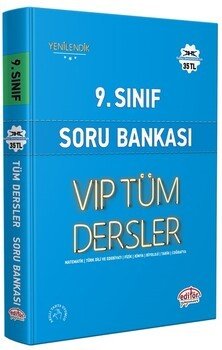 9.Sınıf VİP Tüm Dersler Soru Bankası Editör Yayınları