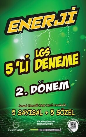 Palme Yayınları 8. Sınıf 2 . Dönem LGS 5 Enerji Deneme Sınavı