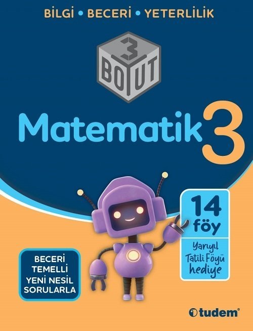 3. Sınıf Matematik 3 Boyut Soru Bankası Tudem Yayınları