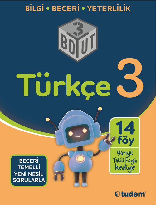 3. Sınıf Türkçe 3 Boyut Soru Bankası Tudem Yayınları