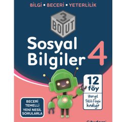 4. Sınıf Sosyal Bilgiler 3 Boyut Soru Bankası Tudem Yayınları