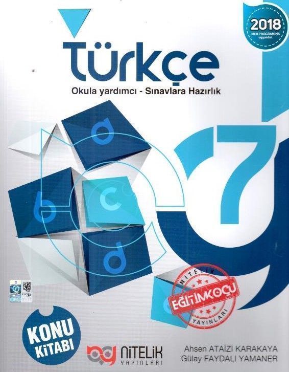 Nitelik Yayınları 7. Sınıf Türkçe Konu Kitabı