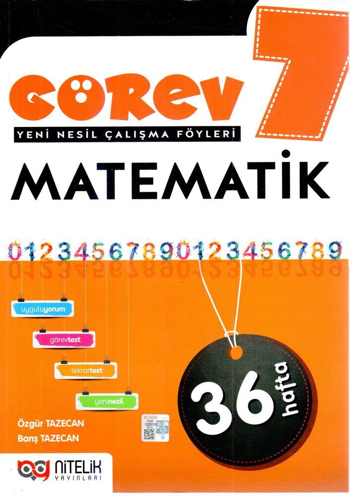 Nitelik Yayınları 7. Sınıf Matematik Görev Yeni Nesil Çalışma Föyleri