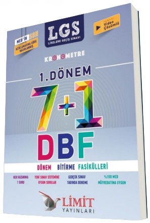 8.Sınıf LGS 1. Dönem Kronometre 7 + 1 DBF Limit Yayınları