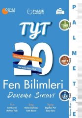 TYT Fen Bilimleri Palmetre Serisi  Video Çözümlü 20 Deneme Palme Yayınları