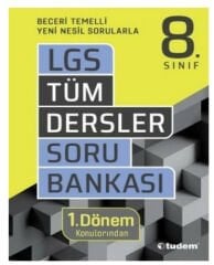 Tudem Yayınları 8. Sınıf LGS 1. Dönem Tüm Dersler Soru Bankası