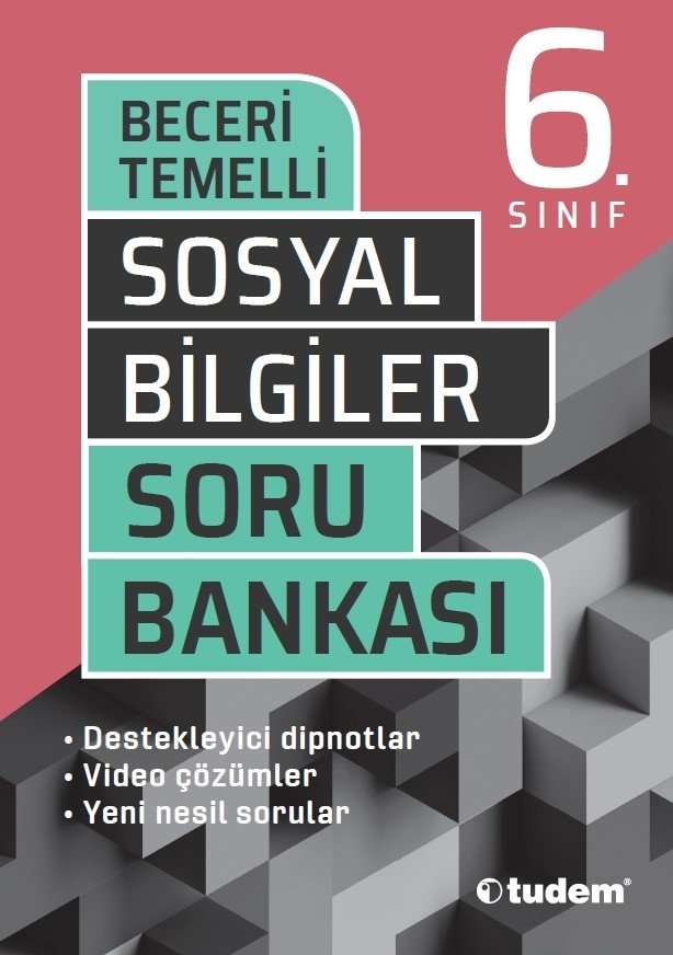 6.Sınıf Sosyal Bilgiler Beceri Temelli Soru Bankası Tudem Yayınları
