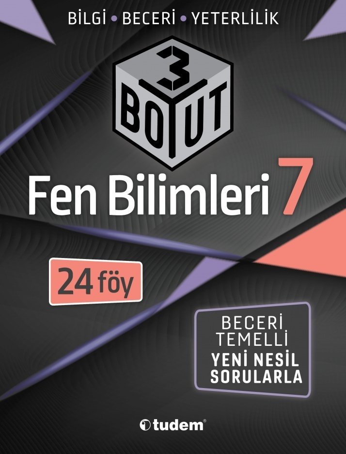 7.Sınıf Fen Bilimleri 3 Boyut 24  Föy Beceri Temelli Soru Bankası Tudem Yayınları